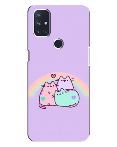 Чехол для OnePlus Nord N100 с картинкой «Радужные Пушины» Чехол для OnePlus Nord N100 с картинкой «Радужные Пушины»
