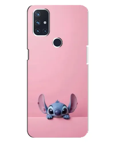 Чехол для OnePlus Nord N100 с картинкой «Stitch выглядывает»