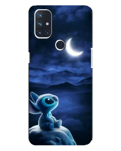 Чехол для OnePlus Nord N100 с картинкой «Лунная ночь Стича»