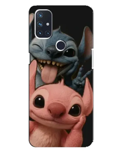 Чехол для OnePlus Nord N100 с картинкой «Стич и Ангел»