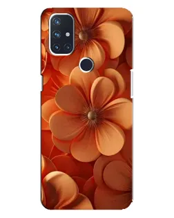 Чехол для OnePlus Nord N100 с картинкой «Оранжевый макро цветок»