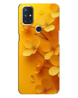 Чехол для OnePlus Nord N100 с картинкой «Золотые лепестки»