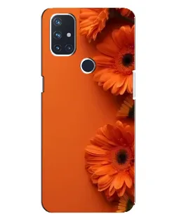 Чехол для OnePlus Nord N100 с картинкой «Оранжевые герберы»