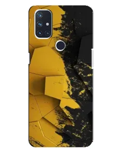 Чехол для OnePlus Nord N100 с картинкой «Золотые осколки геометрии»