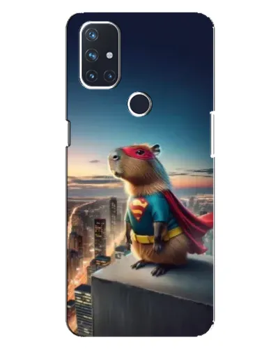 Чехол для OnePlus Nord N100 с картинкой «Капи-мен супергерой»
