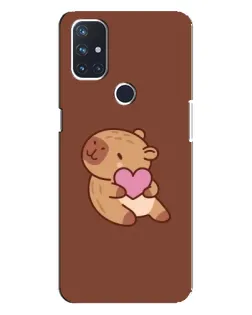 Чехол для OnePlus Nord N100 с картинкой «Капибара с сердцем» Чехол для OnePlus Nord N100 с картинкой «Капибара с сердцем»