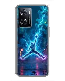 Чехол для OnePlus Nord N20 SE с картинкой «Jordan Gold Jumpman»