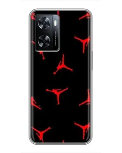 Чехол для OnePlus Nord N20 SE с картинкой «Jordan Red Pattern»