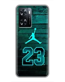 Чехол для OnePlus Nord N20 SE с картинкой «Jordan Cyan 23»