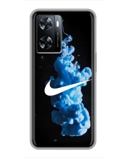 Чехол для OnePlus Nord N20 SE с картинкой «Nike и синий дым» Чехол для OnePlus Nord N20 SE с картинкой «Nike и синий дым»