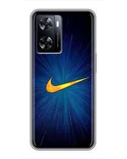 Чехол для OnePlus Nord N20 SE с картинкой «Синий пульс Nike» Чехол для OnePlus Nord N20 SE с картинкой «Синий пульс Nike»