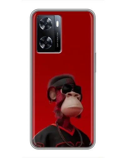 Чехол для OnePlus Nord N20 SE с картинкой «Bored Ape в красном»