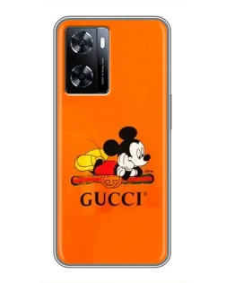 Чехол для OnePlus Nord N20 SE с картинкой «Микки Маус Gucci — оранж»