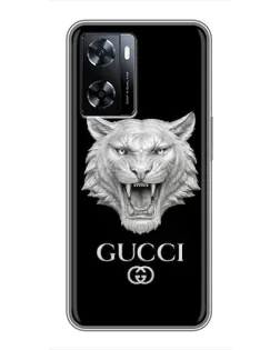 Чехол для OnePlus Nord N20 SE с картинкой «Gucci — серебряный лев»