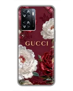 Чехол для OnePlus Nord N20 SE с картинкой «Gucci — бордовые розы»