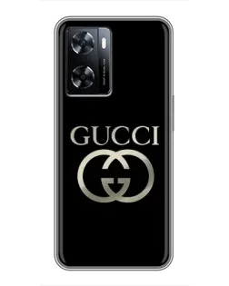 Чехол для OnePlus Nord N20 SE с картинкой «Gucci — золото на черном»
