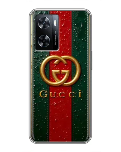 Чехол для OnePlus Nord N20 SE с картинкой «Gucci — фирменная полоса и золото» Чехол для OnePlus Nord N20 SE с картинкой «Gucci — фирменная полоса и золото»