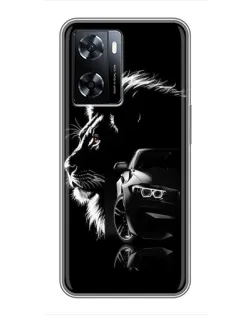 Чехол для OnePlus Nord N20 SE с картинкой «BMW и лев» Чехол для OnePlus Nord N20 SE с картинкой «BMW и лев»