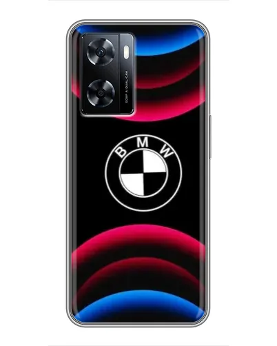 Чехол для OnePlus Nord N20 SE с картинкой «Логотип BMW и неоновые дуги» Чехол для OnePlus Nord N20 SE с картинкой «Логотип BMW и неоновые дуги»