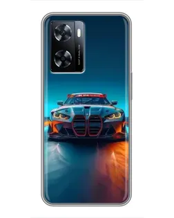Чехол для OnePlus Nord N20 SE с картинкой «BMW — огни неона» Чехол для OnePlus Nord N20 SE с картинкой «BMW — огни неона»