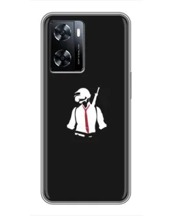 Чехол для OnePlus Nord N20 SE с картинкой «PUBG — силуэт воина»