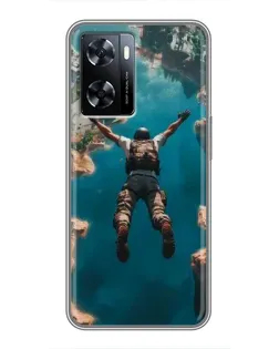 Чехол для OnePlus Nord N20 SE с картинкой «PUBG — свободное падение»