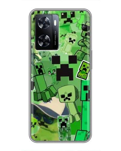 Чехол для OnePlus Nord N20 SE с картинкой «Криперы Minecraft»