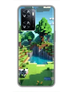 Чехол для OnePlus Nord N20 SE с картинкой «Minecraft летний день»