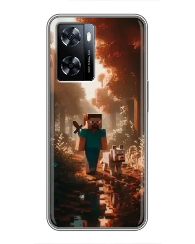Чехол для OnePlus Nord N20 SE с картинкой «Стив в лесу»