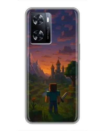 Чехол для OnePlus Nord N20 SE с картинкой «Стив у башни»