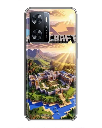 Чехол для OnePlus Nord N20 SE с картинкой «Minecraft панорама»