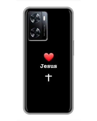 Чехол для OnePlus Nord N20 SE с картинкой «Сердце - Jesus»
