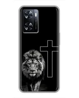 Чехол для OnePlus Nord N20 SE с картинкой «Лев и Крест»