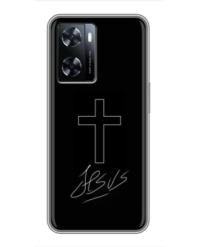 Чехол для OnePlus Nord N20 SE с картинкой «Графический крест Jesus» Чехол для OnePlus Nord N20 SE с картинкой «Графический крест Jesus»