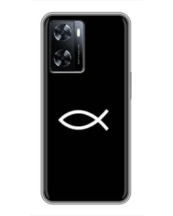 Чехол для OnePlus Nord N20 SE с картинкой «Символ рыбы Jesus»