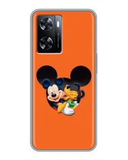 Чехол для OnePlus Nord N20 SE с картинкой «Сердце Микки Минни»