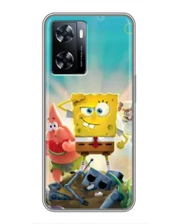 Чехол для OnePlus Nord N20 SE с картинкой «Спанч Боб победитель»