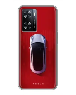 Чехол для OnePlus Nord N20 SE с картинкой «Tesla Top View» Чехол для OnePlus Nord N20 SE с картинкой «Tesla Top View»