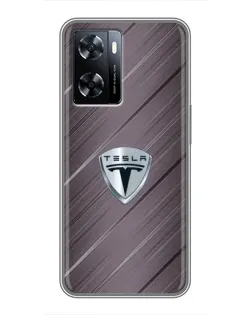 Чехол для OnePlus Nord N20 SE с картинкой «Металлическая текстура Tesla» Чехол для OnePlus Nord N20 SE с картинкой «Металлическая текстура Tesla»