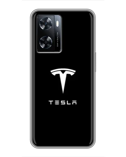 Чехол для OnePlus Nord N20 SE с картинкой «Tesla White Logo»
