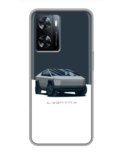 Чехол для OnePlus Nord N20 SE с картинкой «Серебристый Cybertruck Tesla»