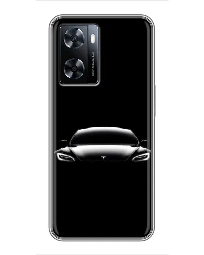 Чехол для OnePlus Nord N20 SE с картинкой «Фары Tesla Night»