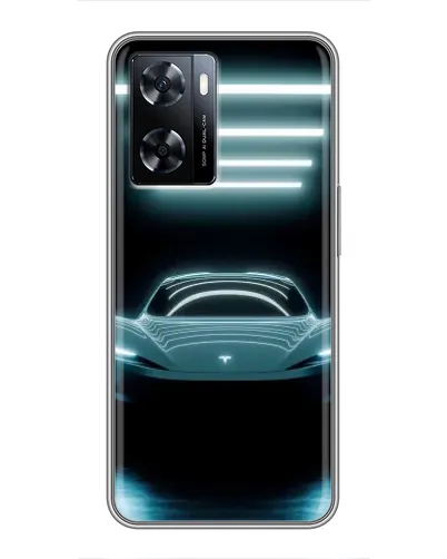 Чехол для OnePlus Nord N20 SE с картинкой «Tesla в неоне»