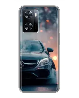 Чехол для OnePlus Nord N20 SE с картинкой «Mercedes — ночной город»