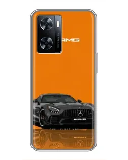 Чехол для OnePlus Nord N20 SE с картинкой «Оранжевый Mercedes AMG»