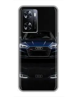 Чехол для OnePlus Nord N20 SE с картинкой «Audi — ночное отражение» Чехол для OnePlus Nord N20 SE с картинкой «Audi — ночное отражение»
