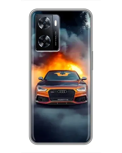 Чехол для OnePlus Nord N20 SE с картинкой «Audi в огненном дыму» Чехол для OnePlus Nord N20 SE с картинкой «Audi в огненном дыму»