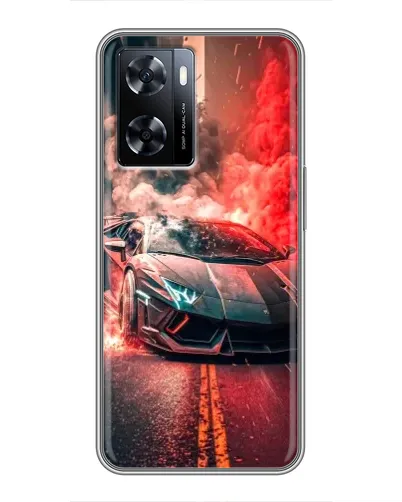 Чехол для OnePlus Nord N20 SE с картинкой «Lamborghini красный дым»