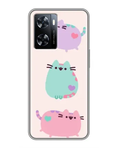 Чехол для OnePlus Nord N20 SE с картинкой «Pusheen трио»