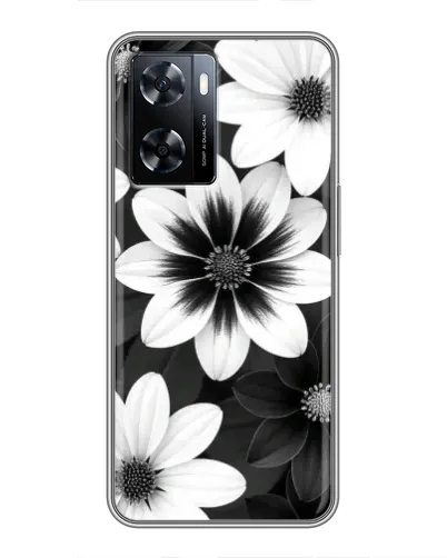 Чехол для OnePlus Nord N20 SE с картинкой «Монохромные астры» Чехол для OnePlus Nord N20 SE с картинкой «Монохромные астры»